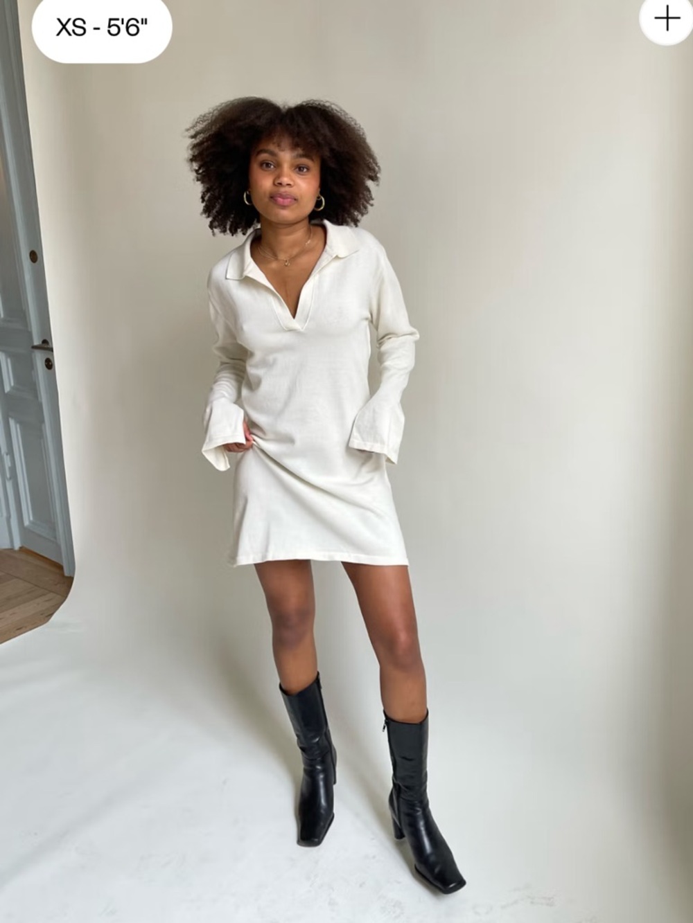 Djerf Avenue Getaway Dress Cream